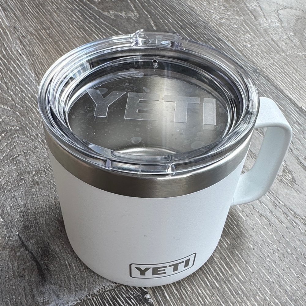 YETI White Stainless Steel Tumbler